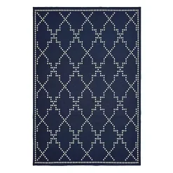 Navy Caden Outdoor Area Rug, 5x7
