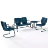 Navy Clamshell 4-pc. Outdoor Furniture Set