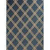 Navy Diamond Indoor/Outdoor Area Rug, 5x7
