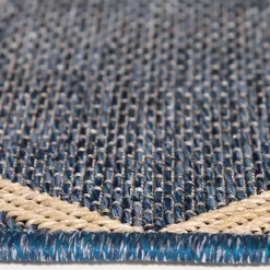 Navy Diamond Indoor/Outdoor Area Rug, 5x7