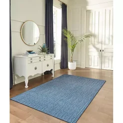 Navy Intertwine Indoor/Outdoor Area Rug, 7x9
