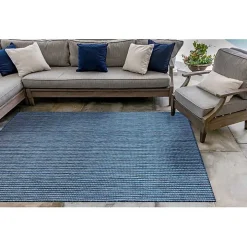 Navy Intertwine Indoor/Outdoor Area Rug, 4x7