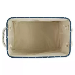 Navy Paw Trellis Rectangle Basket, 14 in.