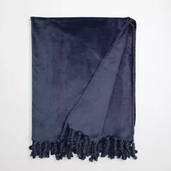 Navy Perfectly Plush Throw