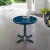 Navy Retro Metal Outdoor Side Table