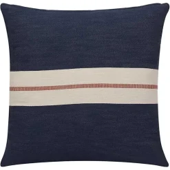 Navy Single Stripe Pillow