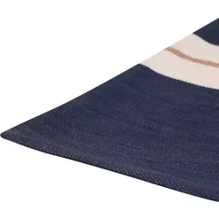 Navy Single Stripe Pillow