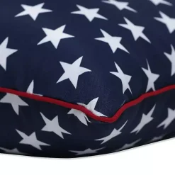 Navy Stars Outdoor Throw Pillows, Set of 2