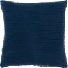 Navy Subtle Striped Oversized Pillow