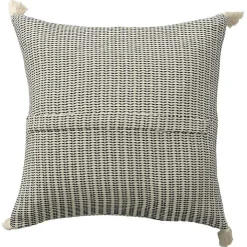 Navy Trapeze Organic Cotton Throw Pillow