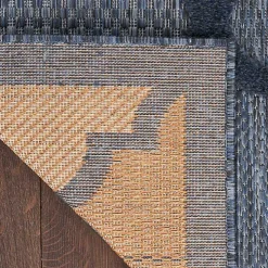 Navy Trellis Indoor/Outdoor Area Rug, 5x7