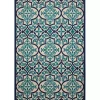 Navy Trellis Outdoor Area Rug, 7x10