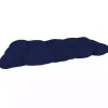 Navy Tufted Canvas Outdoor Bench Cushion