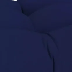 Navy Tufted Canvas Outdoor Bench Cushion