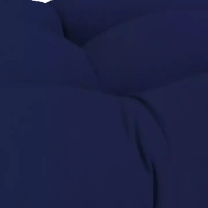 Navy Tufted Canvas Outdoor Bench Cushion