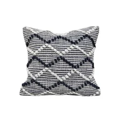 Navy Waves Outdoor Pillow