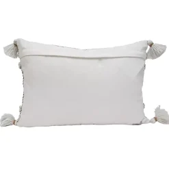 Neutral Colorblock Outdoor Lumbar Pillow