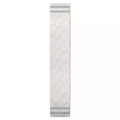 Neutral Coral Stripe Table Runner, 90 in.