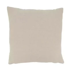 Neutral Embroidered Shell Throw Pillow