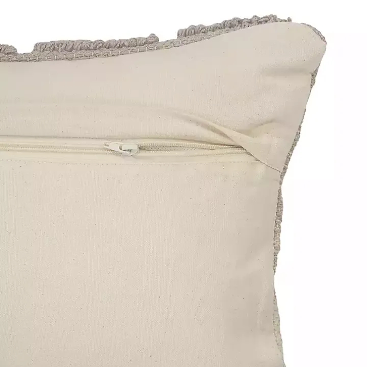 Neutral Gradient Diamonds Lumbar Pillow
