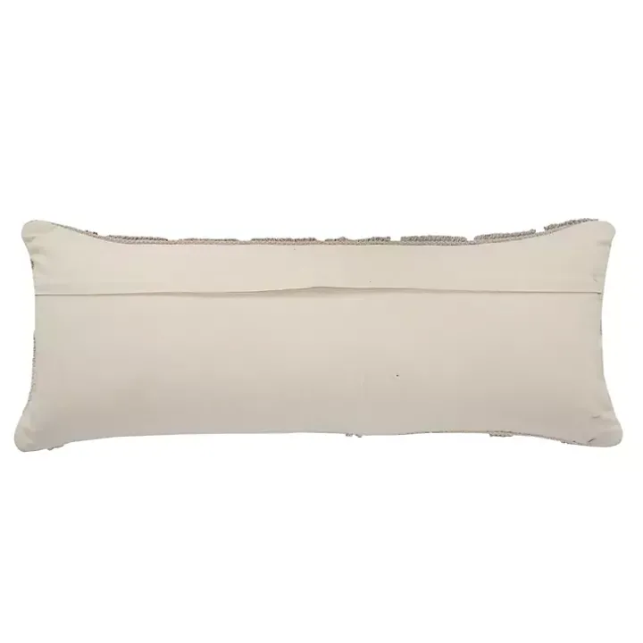 Neutral Gradient Diamonds Lumbar Pillow