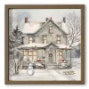 Neutral Holiday Home Framed Art Print