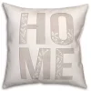 Neutral Home Floral Throw Pillow