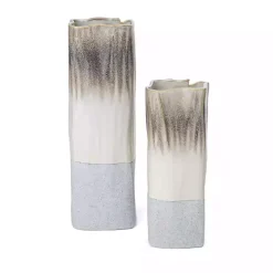 Neutral Ombre Ceramic Vase, 12 in.