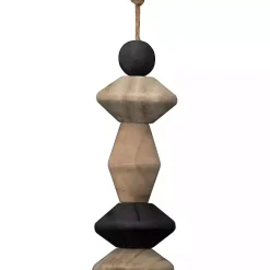 Neutral Southwest Wood Bead Tassel