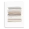 Neutral Watercolor Stripes Canvas Art Print