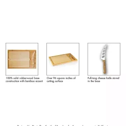 New Orleans Saints Cutting Board & Knife Set