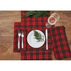 Nicholas Red Plaid Napkins, Set of 6