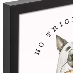 No Tricks, Only Treats Framed Canvas Art Print