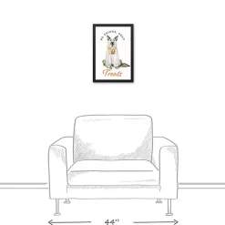 No Tricks, Only Treats Framed Canvas Art Print