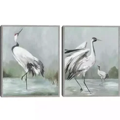 Noble Beauty Framed Canvas Art Prints, Set of 2