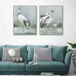 Noble Beauty Framed Canvas Art Prints, Set of 2