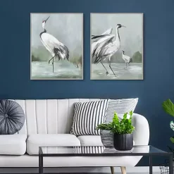 Noble Beauty Framed Canvas Art Prints, Set of 2