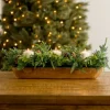 Norfolk Pine and Blue Berry Centerpiece