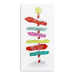 North Pole Directions Canvas Art Print