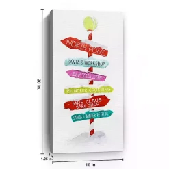 North Pole Directions Canvas Art Print