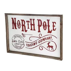 North Pole Trading Post Wall Plaque