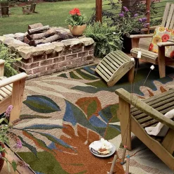North Shore Botanical Outdoor Area Rug, 7x10