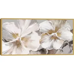 Nostalgic Neutral Framed Canvas Art Print