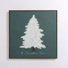 O Christmas Tree Stucco Framed Canvas Print