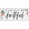 O Come All Ye Faithful Wall Plaque