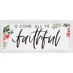O Come All Ye Faithful Wall Plaque