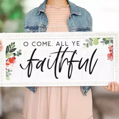 O Come All Ye Faithful Wall Plaque