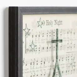 O Holy Night Hymnal Framed Wall Plaque