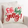 Oh By Golly Christmas Pillow