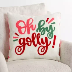 Oh By Golly Christmas Pillow